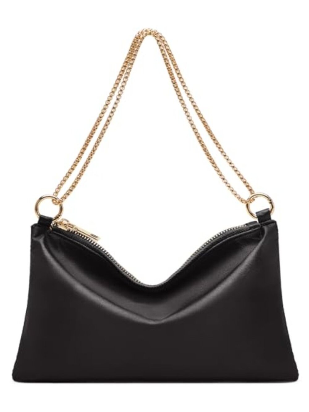 Satin Evening Clutch Purse Detachable Chain Shoulder Bag for Wedding Prom